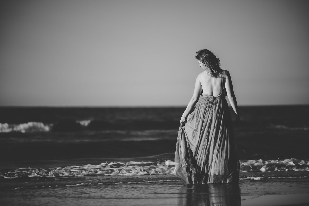 Kobieca sesja na plaży